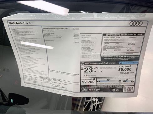 New 2026 Audi RS 3 image 22