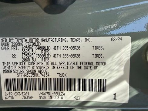 Used 2024 Toyota Tundra Limited w/ TRD Off-Road Package image 49