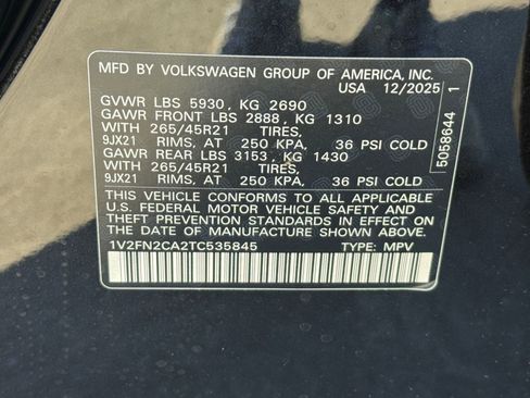 New 2026 Volkswagen Atlas SEL Premium R-Line AWD/4WD image 19