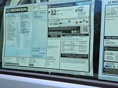 New 2026 Honda Accord LX image 20
