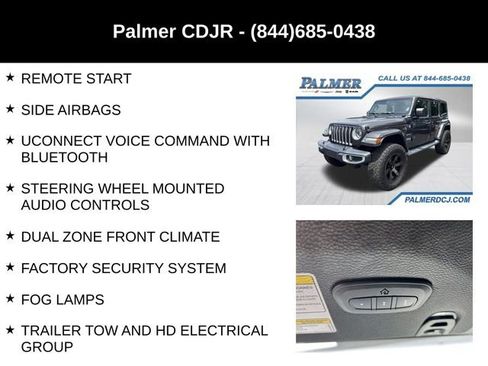 Used 2021 Jeep Wrangler Unlimited Sahara w/ Cold Weather Group AWD/4WD image 18