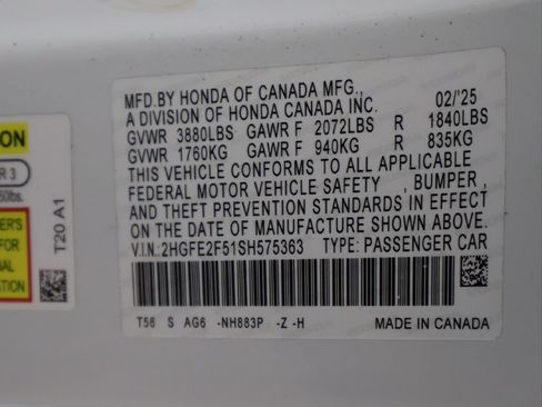 Used 2025 Honda Civic Sport image 47
