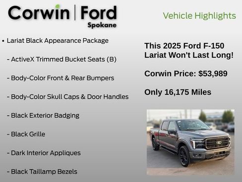 Certified 2025 Ford F150 Lariat AWD/4WD image 7