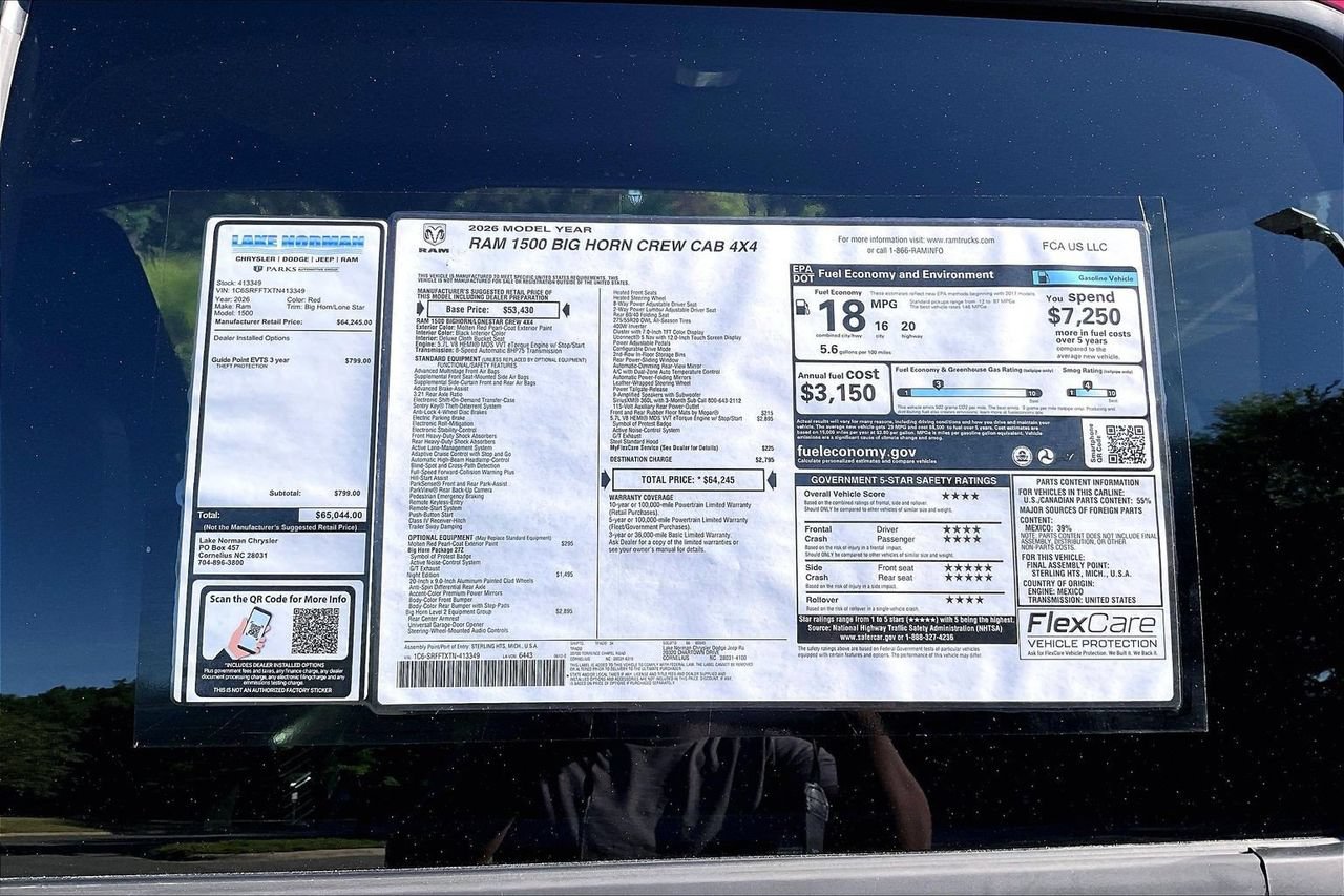 New 2026 RAM 1500 Big Horn AWD/4WD image 34