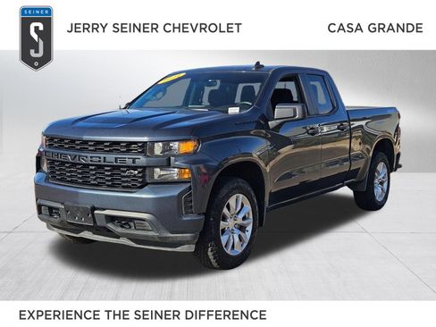 Certified 2021 Chevrolet Silverado 1500 Custom w/ LPO, Dark Essentials Package AWD/4WD image 1