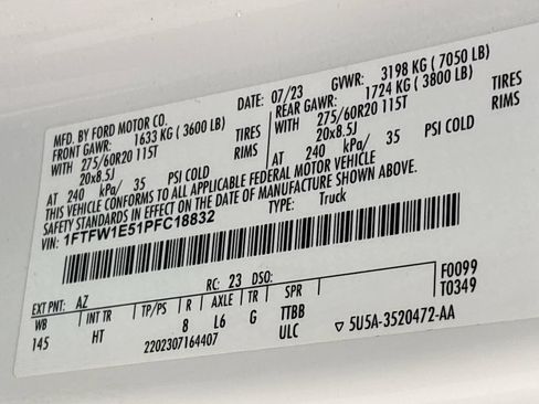 Used 2023 Ford F150 Lariat w/ Equipment Group 502A High AWD/4WD image 35