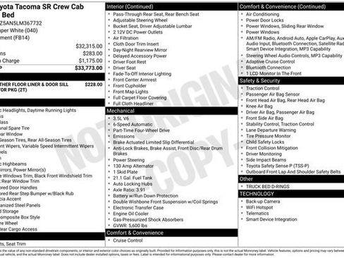 Used 2020 Toyota Tacoma SR AWD/4WD image 33
