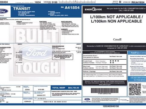 Used 2024 Ford Transit 250 148 Medium Roof w/ Load Area Protection Package RWD image 20