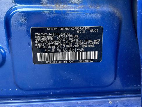 Used 2021 Subaru WRX w/ Popular Package #1 AWD/4WD image 34