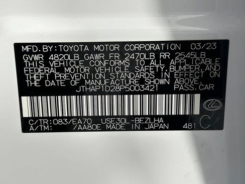 Used 2023 Lexus IS 500 w/ Accessory Package RWD image 44
