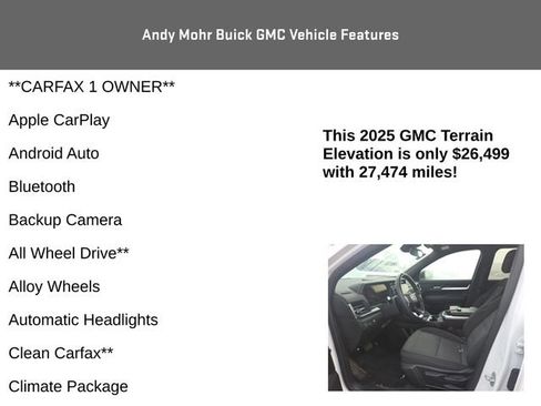 Used 2025 GMC Terrain Elevation image 4