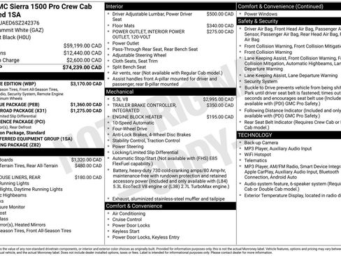 Used 2025 GMC Sierra 1500 Pro w/ Graphite Edition image 66