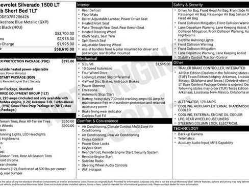 Used 2024 Chevrolet Silverado 1500 LT w/ LPO, Liner Protection Package AWD/4WD image 4