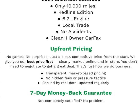 Used 2024 Chevrolet Silverado 1500 RST w/ Redline Edition image 2