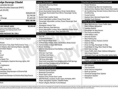 Used 2019 Dodge Durango Citadel w/ Technology Group image 4