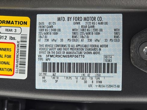 Used 2025 Ford Bronco Sport Outer Banks w/ Outer Banks Tech Package+ AWD/4WD image 28
