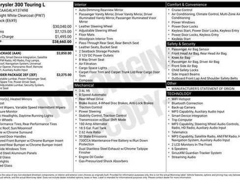 Used 2020 Chrysler 300 Touring L w/ Value Package RWD image 2