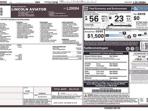 Used 2020 Lincoln Aviator Grand Touring w/ Equipment Group 301A AWD/4WD image 6