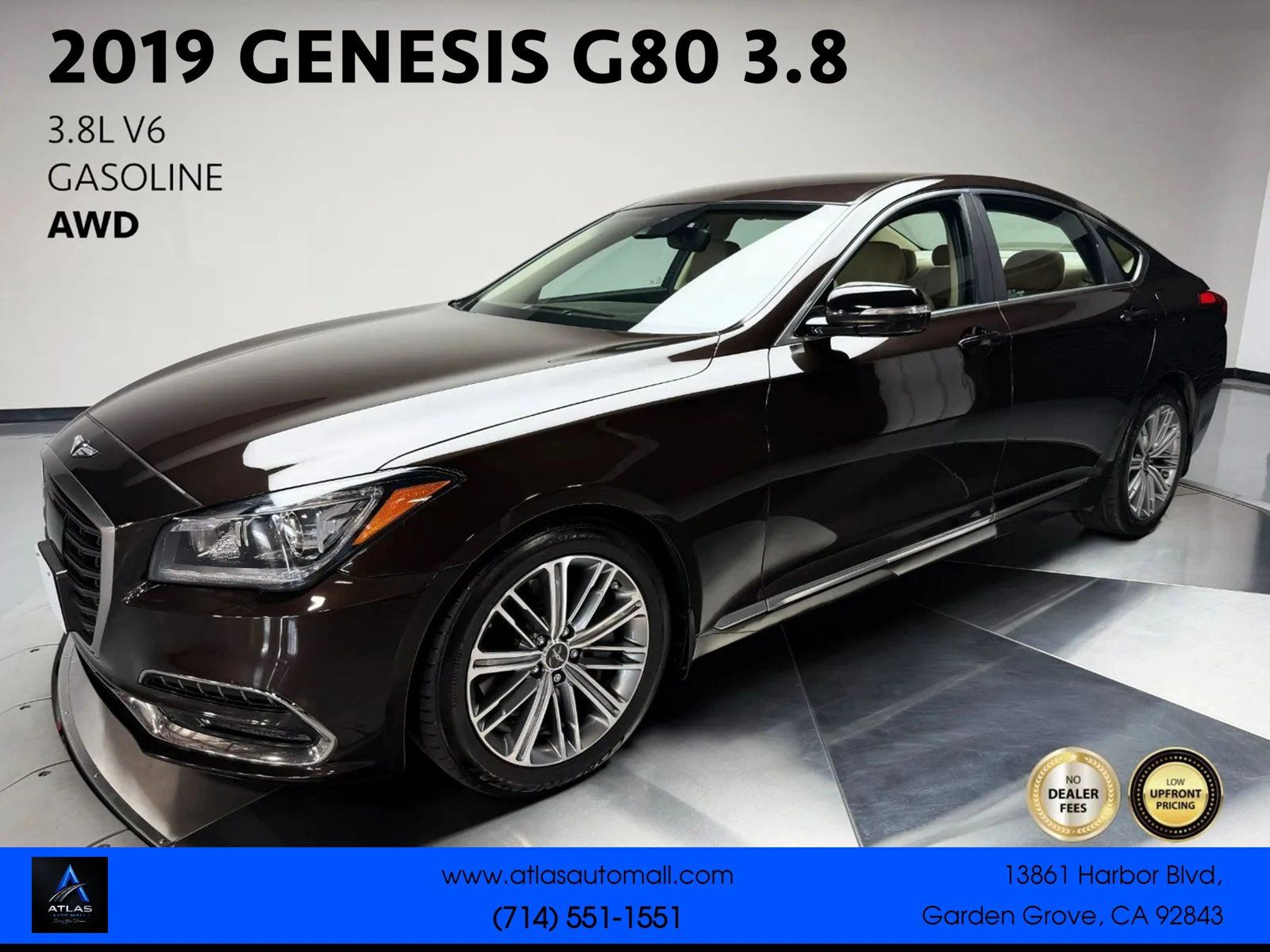 Used 2019 Genesis G80 3.8 RWD image 1
