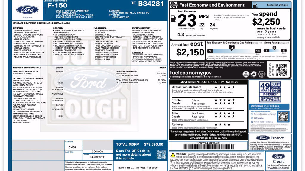 New 2026 Ford F150 King Ranch w/ Equipment Group 601A High AWD/4WD image 32