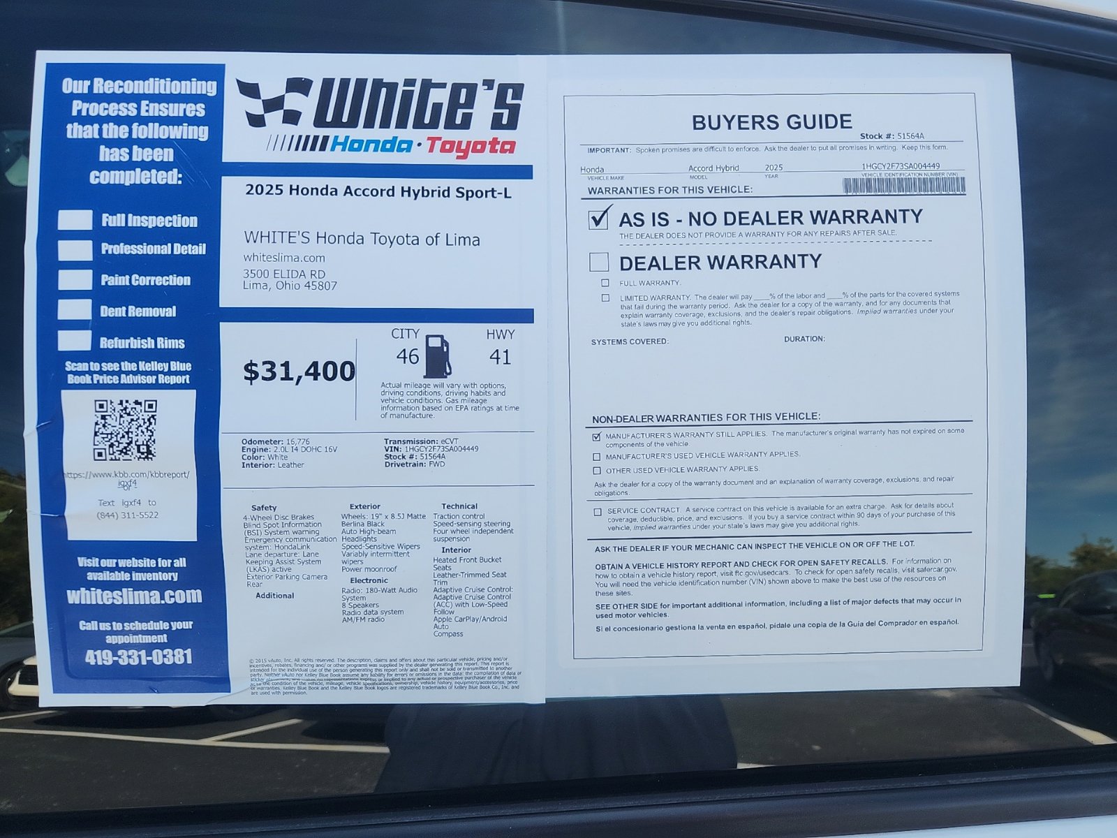 Used 2025 Honda Accord Sport image 16