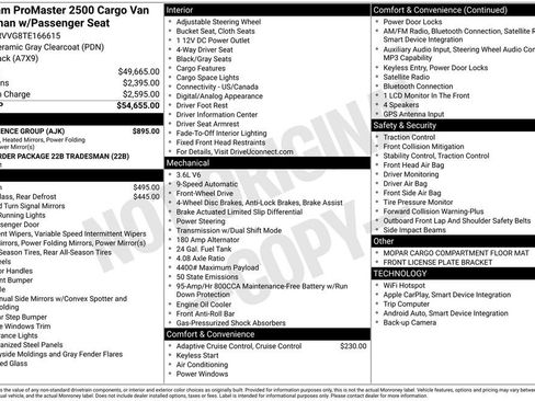New 2026 RAM ProMaster 2500 w/ Convenience Group image 3