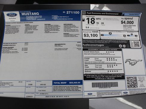 Used 2014 Ford Mustang Shelby GT500 w/ Equipment Group 821A RWD image 96