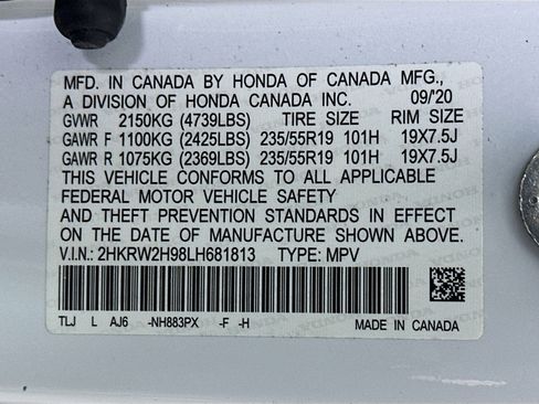 Used 2020 Honda CR-V Touring image 12