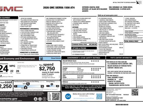 New 2026 GMC Sierra 1500 AT4 w/ AT4 Premium Package AWD/4WD image 4