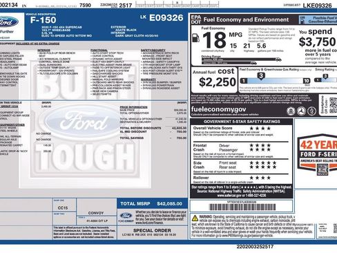 Used 2020 Ford F150 XL w/ Equipment Group 101A Mid image 6