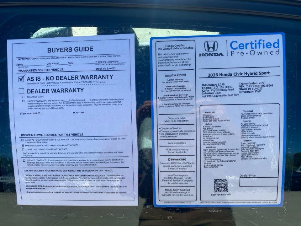 Certified 2026 Honda Civic Sport image 33