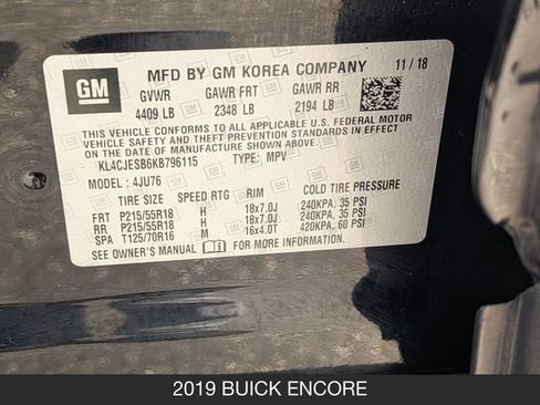 Used 2019 Buick Encore Preferred AWD/4WD image 29