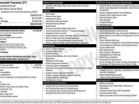 New 2026 Chevrolet Traverse Z71 w/ Driver Confidence Package AWD/4WD image 32