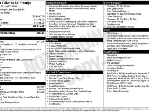 Used 2027 Kia Telluride SX Prestige w/ Towing Package AWD/4WD image 2