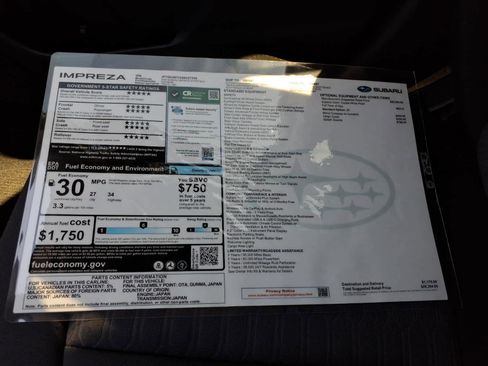 New 2025 Subaru Impreza 2.0i Sport image 41