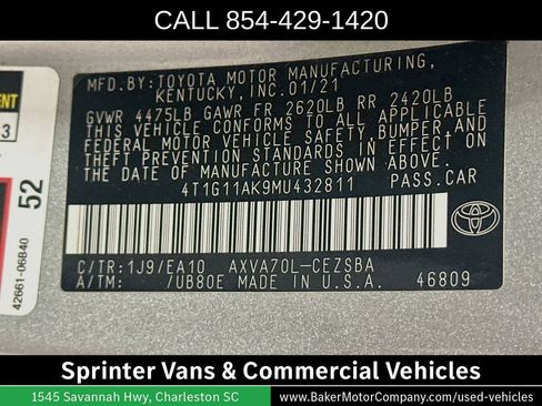 Used 2021 Toyota Camry SE FWD image 34