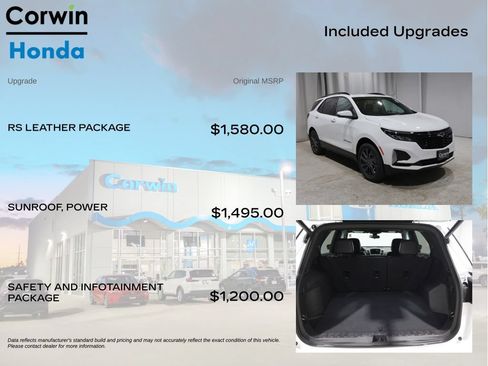 Used 2024 Chevrolet Equinox RS w/ RS Leather Package AWD/4WD image 4