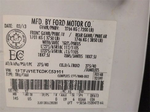 Used 2013 Ford F150 XLT w/ Luxury Equipment Group image 30