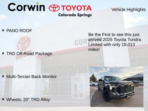Used 2025 Toyota Tundra Limited w/ TRD Off-Road Package image 4