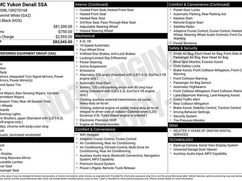 Certified 2025 GMC Yukon Denali AWD/4WD image 2