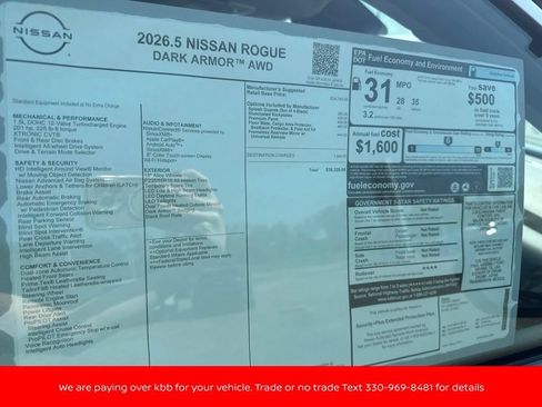 New 2026 Nissan Rogue Dark Armor AWD/4WD image 43
