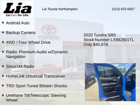 Used 2020 Toyota Tundra SR5 w/ TRD Sport Plus Package AWD/4WD image 28