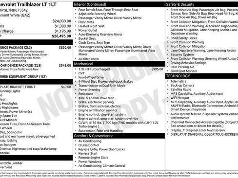 Used 2022 Chevrolet TrailBlazer LT w/ Convenience Package FWD image 10