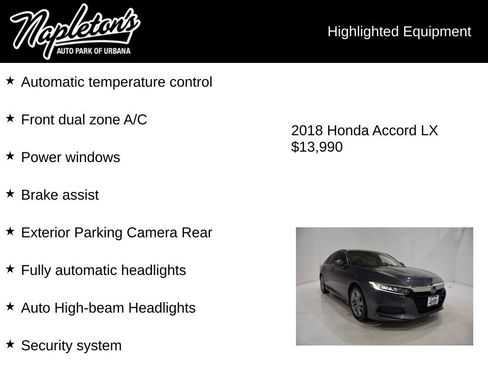 Used 2018 Honda Accord LX image 15
