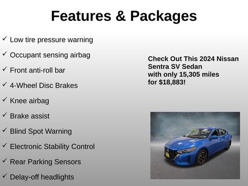 Used 2024 Nissan Sentra SV FWD image 13