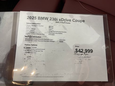 Used 2025 BMW 230i xDrive Coupe w/ Premium Package image 16
