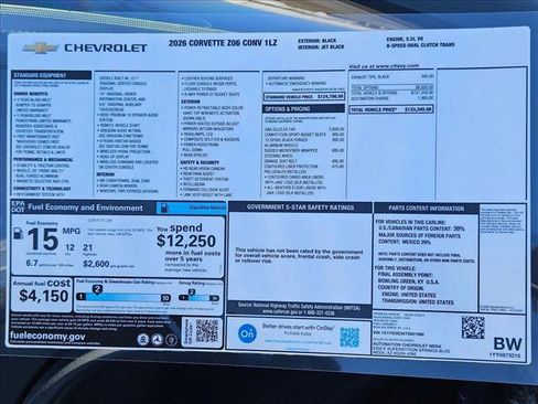 New 2026 Chevrolet Corvette Z06 image 24