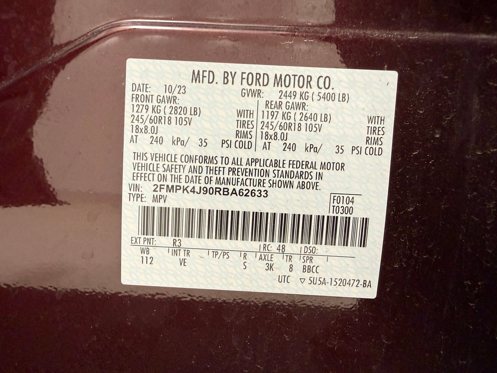 Used 2024 Ford Edge SEL w/ Convenience Package AWD/4WD image 17