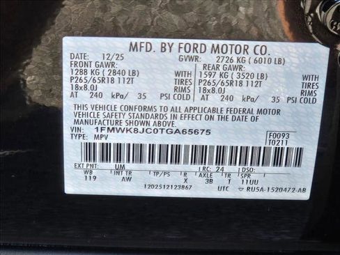 New 2026 Ford Explorer Tremor w/ Tremor Ultimate Package image 18