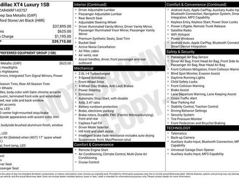Certified 2024 Cadillac XT4 Luxury FWD image 7